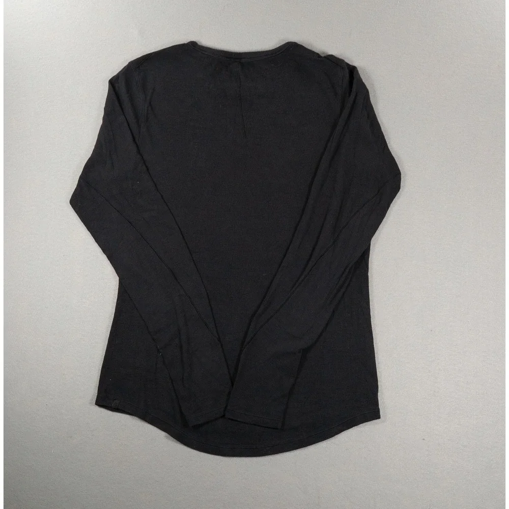 Lululemon Hold Tight Long Sleeve Ribbed Shirt Black Women's S Stretch Top